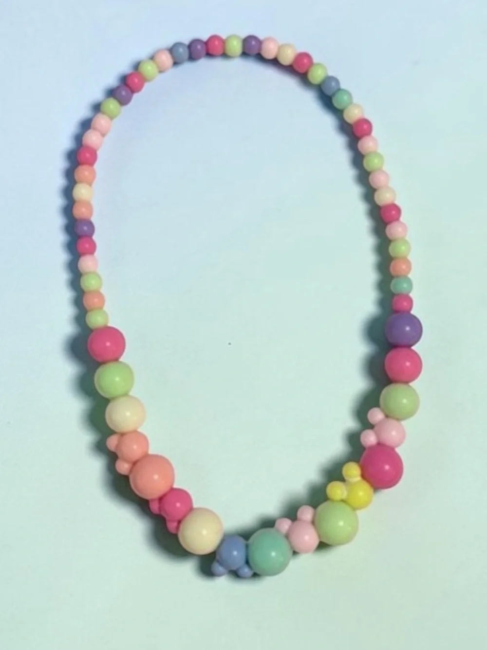 🫶🏻 Colorful Mouse Beaded Kids Necklace